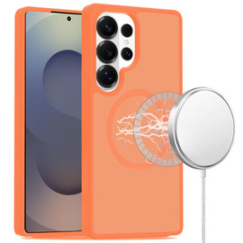 Shade Series Hybrid Case with Magnetic Ring for Samsung Galaxy S25 Ultra - Cosmic Orange