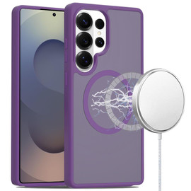 Shade Series Hybrid Case with Magnetic Ring for Samsung Galaxy S25 Ultra - Dark Purple