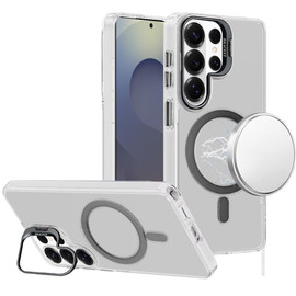 InFrame Series Magnetic Crystal Case with Camera Ring Stand for Samsung Galaxy S26 Ultra - Black