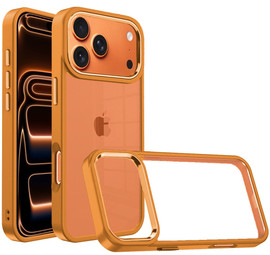 Optical Grade Acrylic Transparent Case for iPhone 17 Pro - Cosmic Orange