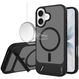 Shade Series MagSafe Matte Hybrid Case with Kickstand for iPhone 17 - Black