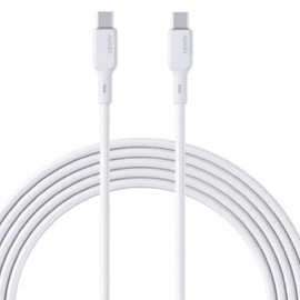 Aukey Circlet Blink 60W USB-C to USB-C Nylon Braided Charge & Sync Cable 1.8M - White