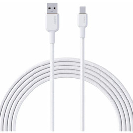 Aukey Circlet AC USB-C to USB-A Nylon Braided Charge & Sync Cable - White