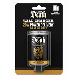 Orbit Innovations Official Licensed 20W Power Delivery 2 Port USB-C and USB-A Wall Charger - Liquid Death