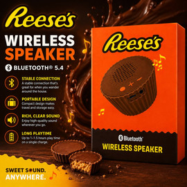 Orbit Innovations Official Licensed Portable Bluetooth Wireless Speaker - Reese's