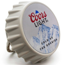 Coors Light Bottle Cap Shaped LED Light Bluetooth Wireless Speaker