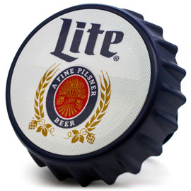 Miller Lite Bottle Cap Shaped LED Light Bluetooth Wireless Speaker
