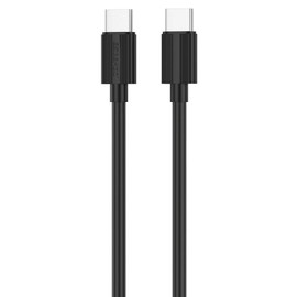 60W USB-C to USB-C Charge and Sync Cable 3.3 ft. - Black
