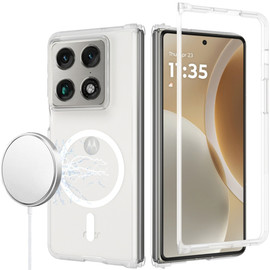 Shade Series Hybrid Case with Magnetic Ring for Motorola Razr Fold 2026 - Clear