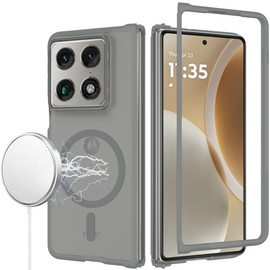 Shade Series Hybrid Case with Magnetic Ring for Motorola Razr Fold 2026 - Grey