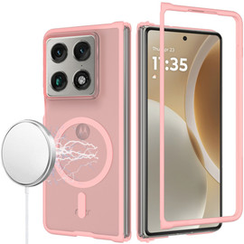 Shade Series Hybrid Case with Magnetic Ring for Motorola Razr Fold 2026 - Pink