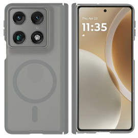 Shade Series Magnetic Ring Hybrid Case with Hinge Protection for Motorola Razr Fold 2026 - Grey