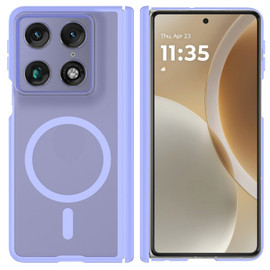 Shade Series Magnetic Ring Hybrid Case with Hinge Protection for Motorola Razr Fold 2026 - Light Purple