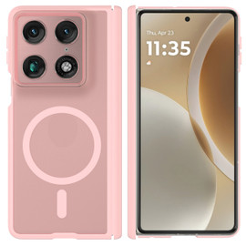 Shade Series Magnetic Ring Hybrid Case with Hinge Protection for Motorola Razr Fold 2026 - Pink