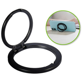 360° Rotation Magnetic Phone Ring Holder and Adjustable Kickstand for MagSafe - Black