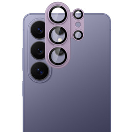 Unibody Matte Metal Tempered Glass Camera Lens Protector for Samsung Galaxy S26 Ultra - Light Purple