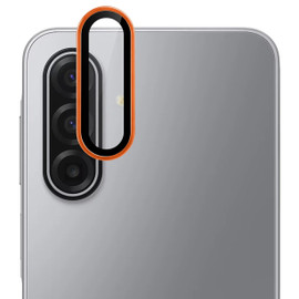 Unibody Matte Metal Tempered Glass Camera Lens Protector for Samsung Galaxy A17 5G - Cosmic Orange