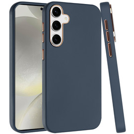 Soft Touch Dual-Layer Hybrid Case for Samsung Galaxy S26 FE - Navy Blue