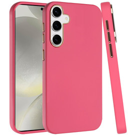 Soft Touch Dual-Layer Hybrid Case for Samsung Galaxy S26 FE - Hot Pink
