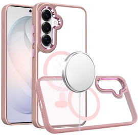Perfect Crystal Clear Magnetic Case for Samsung Galaxy S26 FE - Pink