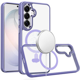 Perfect Crystal Clear Magnetic Case for Samsung Galaxy S26 FE - Purple