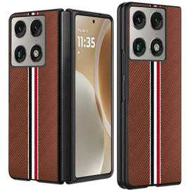 Carbon Fiber Series Protective Cover for Motorola Razr Fold 2026 - Brown