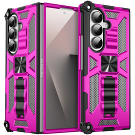 Military Grade Tough Ultra Rugged Hybrid Case for Samsung Galaxy Z Fold 7 - Hot Pink