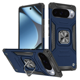 Military Grade Robust Series Dual Layer Hybrid Case with Ring Grip for Google Pixel 11 Pro XL - Blue