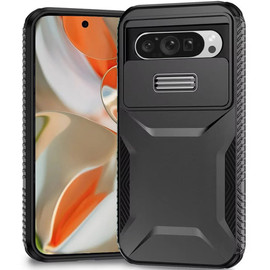 Combat Tough Series Hybrid Case with Camera Lens Cover for Google Pixel 11 / Pixel 11 Pro - Black