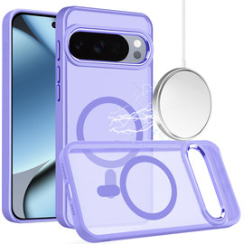 Perfect Crystal Clear Magnetic Case for Google Pixel 11 / Pixel 11 Pro - Purple