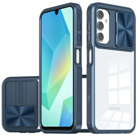 HD Transparent Case with Camera Privacy Cover for Samsung Galaxy A27 5G - Blue