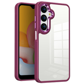 Optical Grade Acrylic Transparent Case for Samsung Galaxy A27 5G - Burgundy