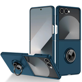 Slim Protective Cover with Ring Grip for Samsung Galaxy Z Flip 8 - Blue