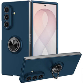 Slim Protective Cover with Ring Grip for Samsung Galaxy Z Fold 8 Ultra - Blue