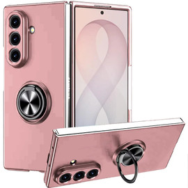 Slim Protective Cover with Ring Grip for Samsung Galaxy Z Fold 8 Ultra - Pink