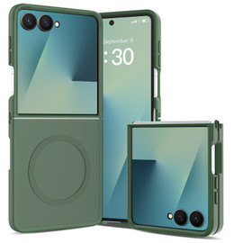 Shade Series Hybrid Case with Magnetic Ring for Samsung Galaxy Z Flip 8 - Green