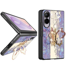 Butterfly Diamond Rhinestone Case for Samsung Galaxy Z Fold 8 - Purple
