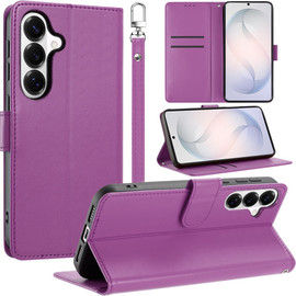 Element Series Book-Style Leather Folio Wallet Case for Samsung Galaxy S25 FE - Purple