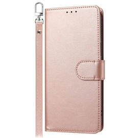 Element Series Book-Style Leather Folio Wallet Case for iPhone 14 / iPhone 13 - Rose Gold