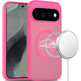 Shade Series Hybrid Case with Pixelsnap Magnetic Ring for Google Pixel 11 Pro XL - Hot Pink