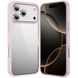 HD Slim Transparent Case for iPhone 18 Pro Max and iPhone 17 Pro Max - Pink