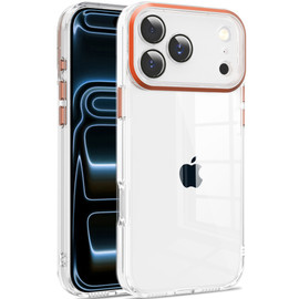 HD Crystal Clear Case for iPhone 18 Pro Max and iPhone 17 Pro Max - Cosmic Orange