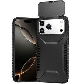 Combat Tough Series Hybrid Case with Camera Lens Cover for iPhone 18 Pro Max and iPhone 17 Pro Max - Black