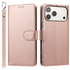 Element Series Book-Style Leather Folio Wallet Case for iPhone 18 Pro Max and iPhone 17 Pro Max - Rose Gold