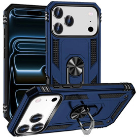 Military Grade Hybrid Case with Ring Grip for iPhone 18 Pro Max and iPhone 17 Pro Max - Blue