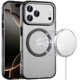 MagSafe Magnetic Crystal Case for iPhone 18 Pro and iPhone 17 Pro - Black