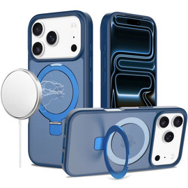 Shade Series MagSafe Case with Ring Holder Kickstand for iPhone 18 Pro and iPhone 17 Pro - Blue
