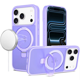 Shade Series MagSafe Case with Ring Holder Kickstand for iPhone 18 Pro and iPhone 17 Pro - Purple