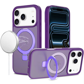Shade Series MagSafe Case with Ring Holder Kickstand for iPhone 18 Pro and iPhone 17 Pro - Dark Purple