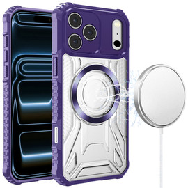 Fusion Evo Transparent MagSafe Case for iPhone 18 Pro and iPhone 17 Pro - Purple